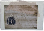 "Captured Suitcase" - Woodcut etching 8" x 12"