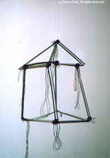 "House" - Wire and string 11" x 8" x 17"