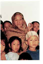 Maya, a widow with village children